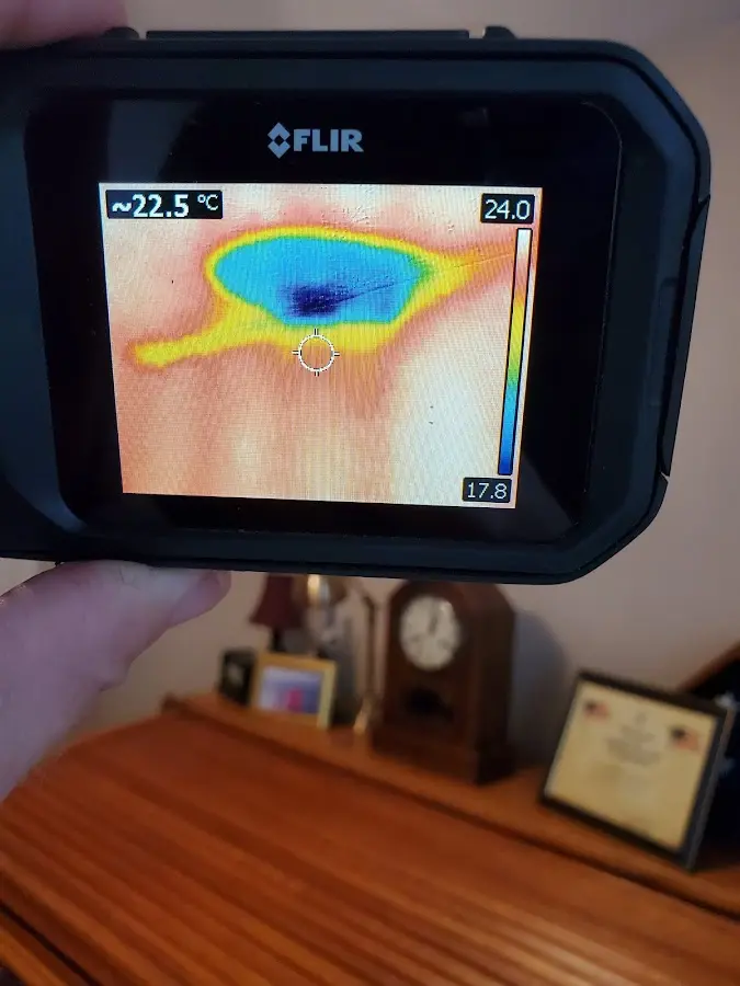 Thermal imaging inspection for water damage in Clute
