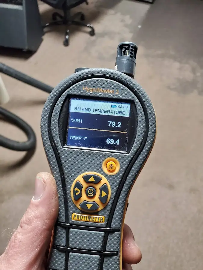 Moisture meter humidity assessment for Mold Remediation & Removal in Clute